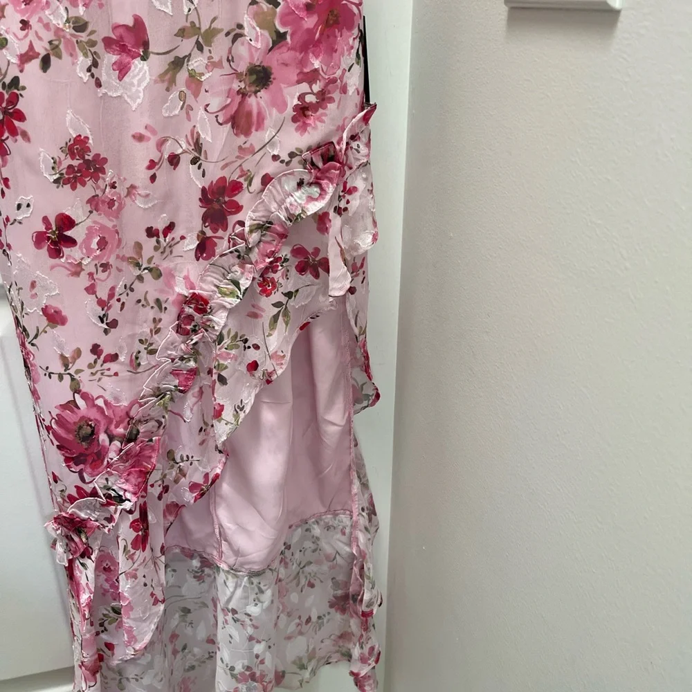 Lulu's Pink Maxi Dress with Elegant Flow - Picture 6 of 9